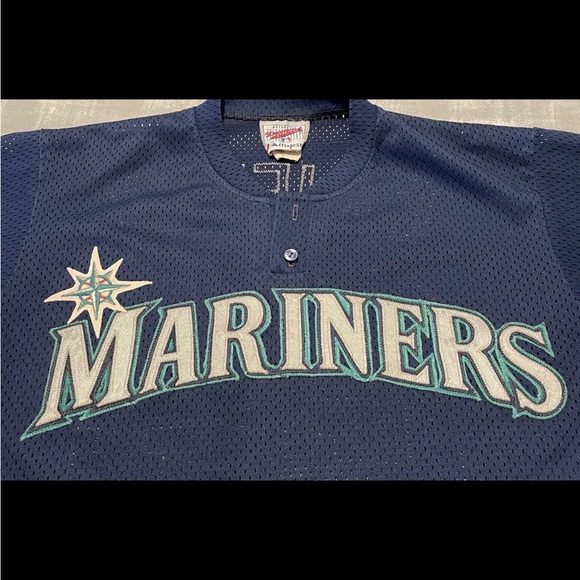 Vintage Majestic MLB Seattle Mariners Ken Griffey Jr BP Baseball Jersey. - Picture 3 of 5